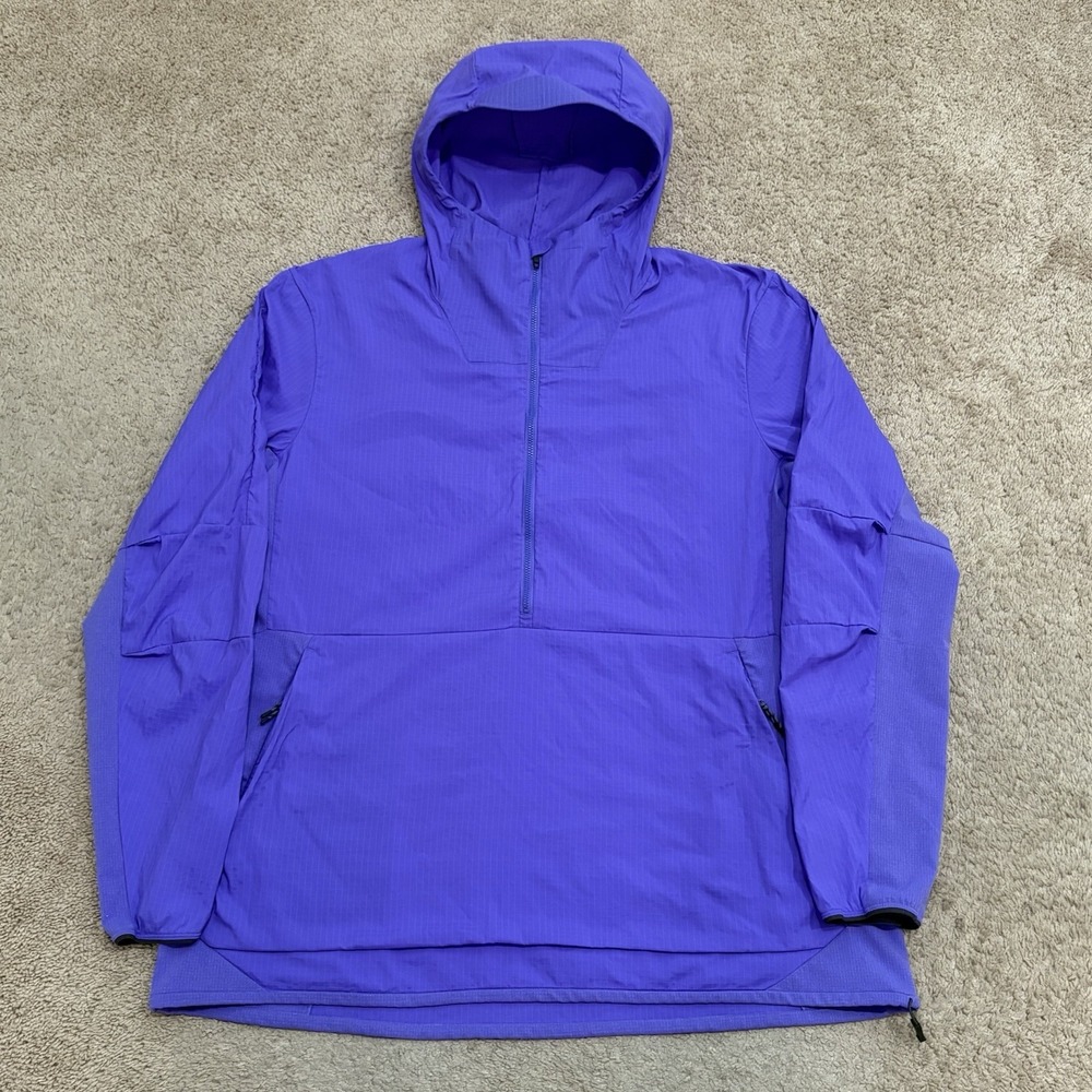 Lululemon Waterproof Half-Zip Jacket Women's XL Purple Lightweight Hiking